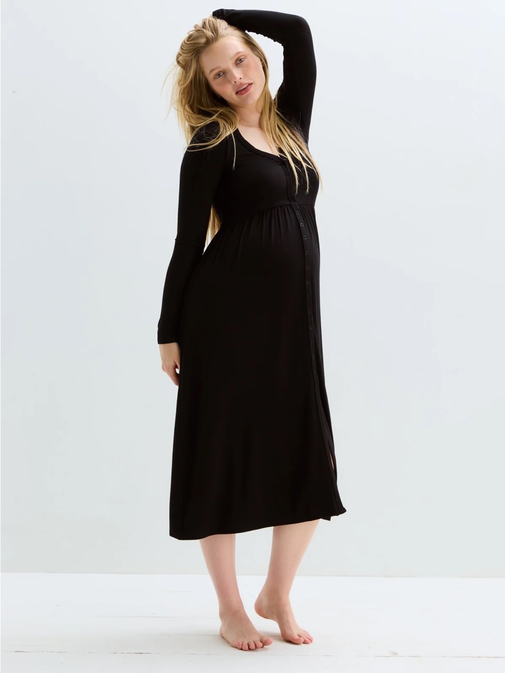 HATCH The Softest Rib Nursing Dress